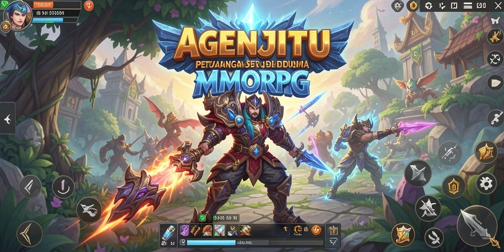 Screenshot gameplay epik AGENJITU di dunia MMORPG.