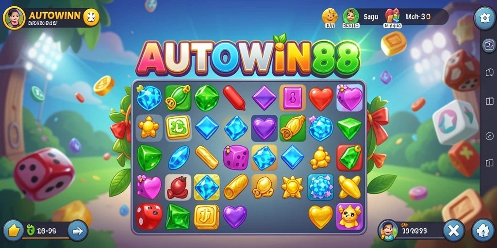 Tampilan gameplay seru dari AUTOWIN88 yang penuh warna.