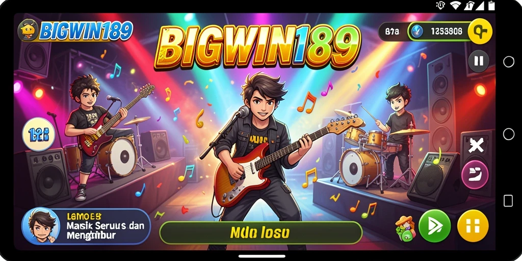 Tampilan gameplay <strong>BIGWIN189</strong> yang menarik dengan berbagai genre musik.