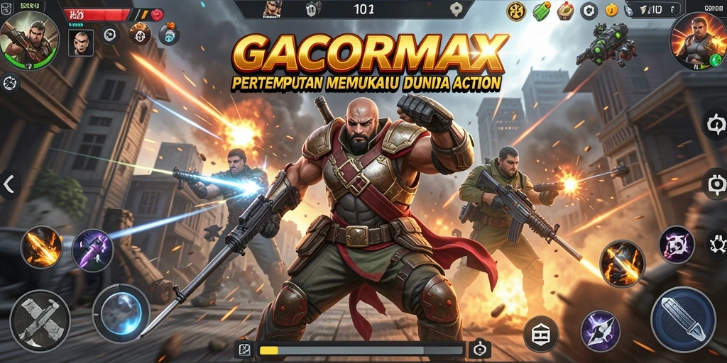 Tangkapan layar GACORMAX menampilkan aksi pertarungan penuh adrenalin.