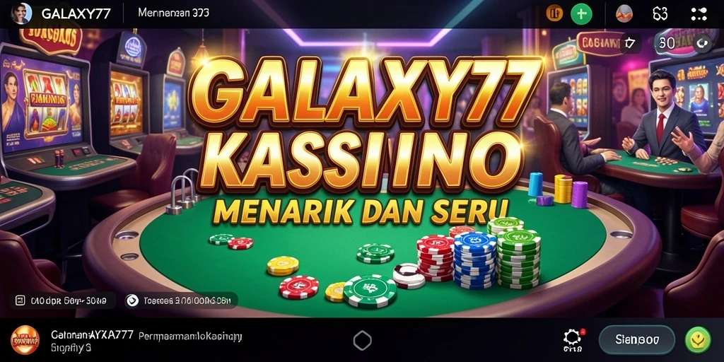 Screenshot menampilkan gameplay seru dari GALAXY77 Kasino.