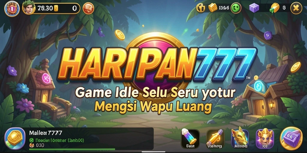 Tampilan gameplay seru dari HARAPAN777 yang menampilkan karakter dalam aksi Idle.