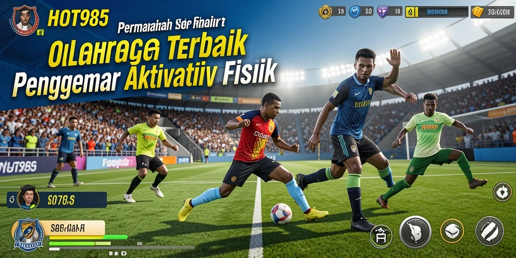 Tampilan gameplay HOT985 yang seru dan penuh aksi olahraga.