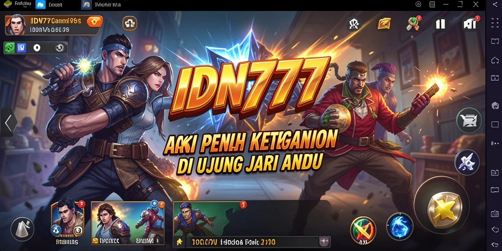 Tangkapan layar gameplay IDN777 dengan aksi mendebarkan dan grafis menawan.