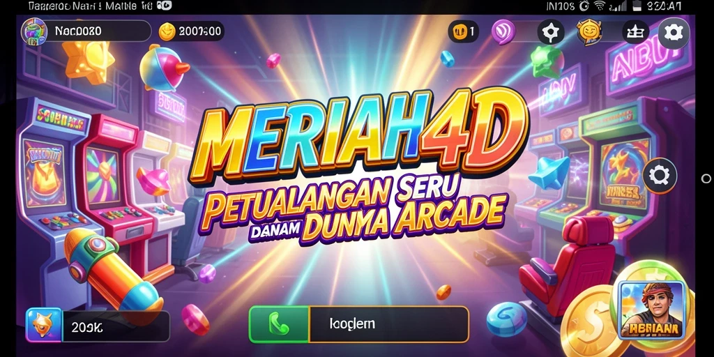 Tampilan gameplay seru dalam <strong>MERIAH4D</strong> dengan warna-warni yang memukau.