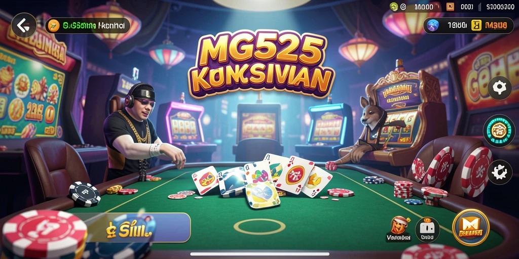 Tangkapan layar gameplay MG525 yang seru dalam suasana Kasino.