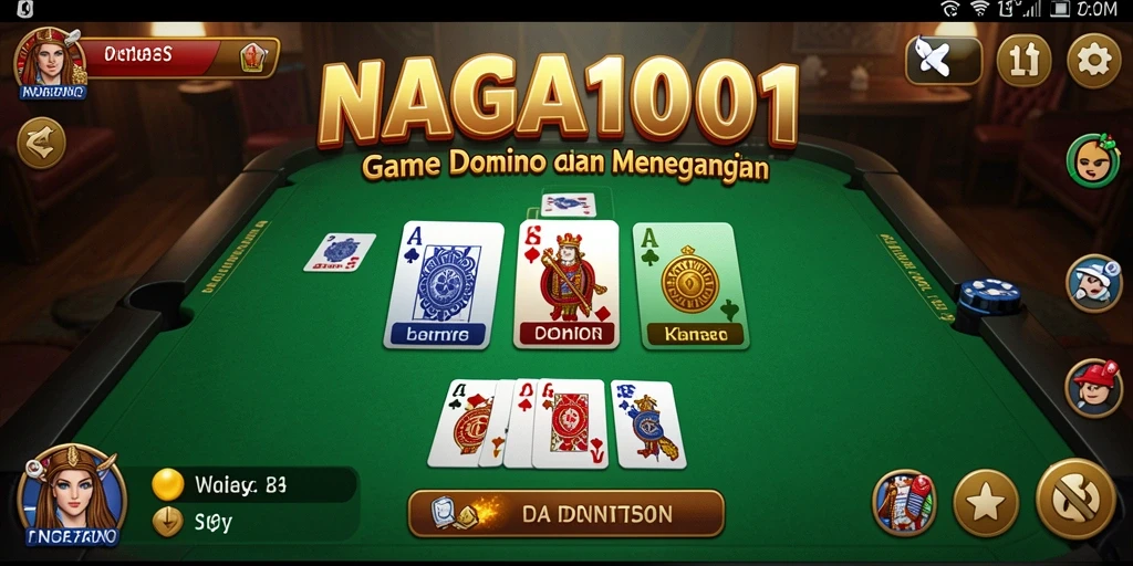 Tampilan seru saat bermain Domino di NAGA1001 dengan teman.