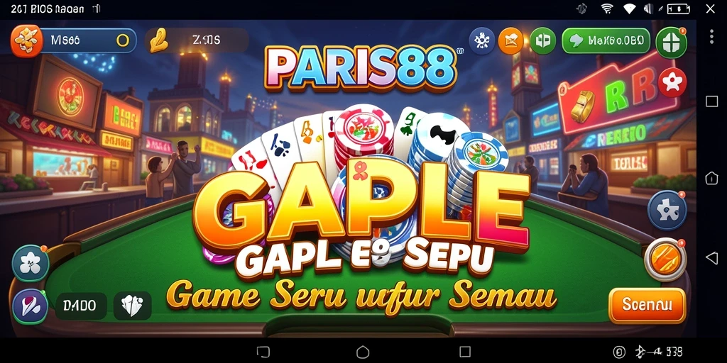 Tampilan gameplay seru di PARIS88 saat bermain Gaple.