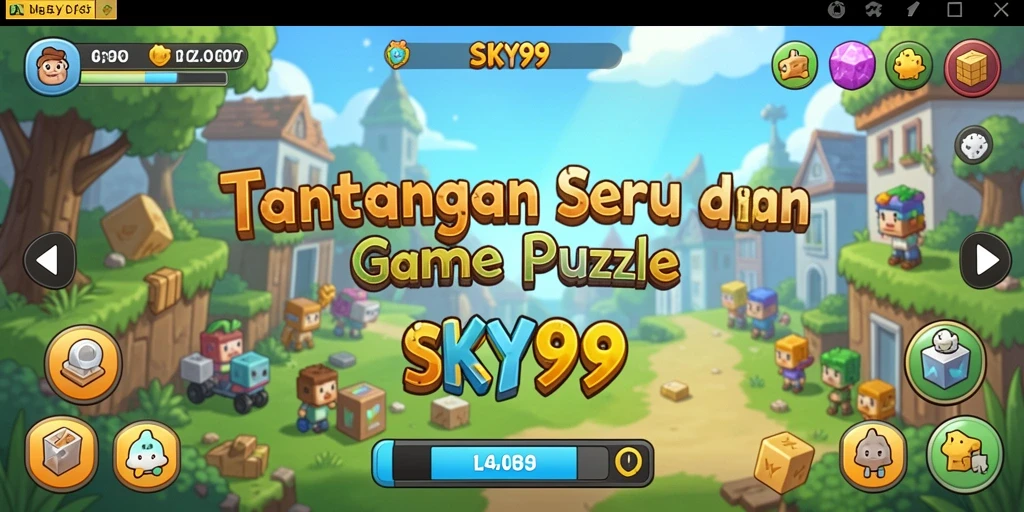 Tampilan gameplay <strong>SKY99</strong> menampilkan tantangan Puzzle yang seru.