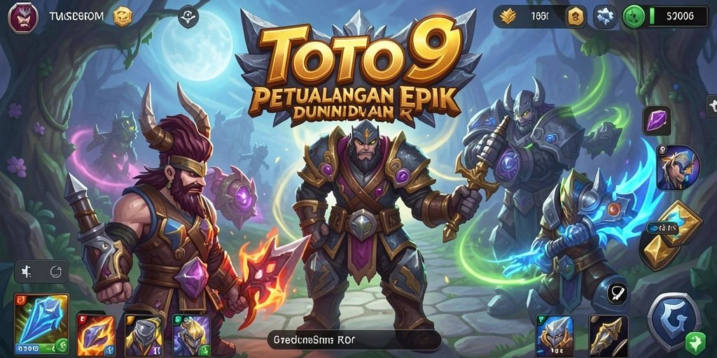 Gameplay seru TOTO9 yang membawa pemain ke dunia fantasi.